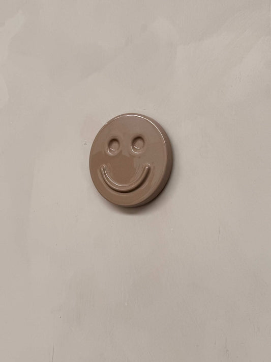 HAPPY ceramic wall art smiley face handcrafted ceramic decor
