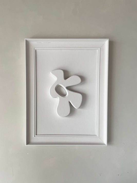 Vintage Frame Big Bird artwork by Edith Beurskens in olive frame.