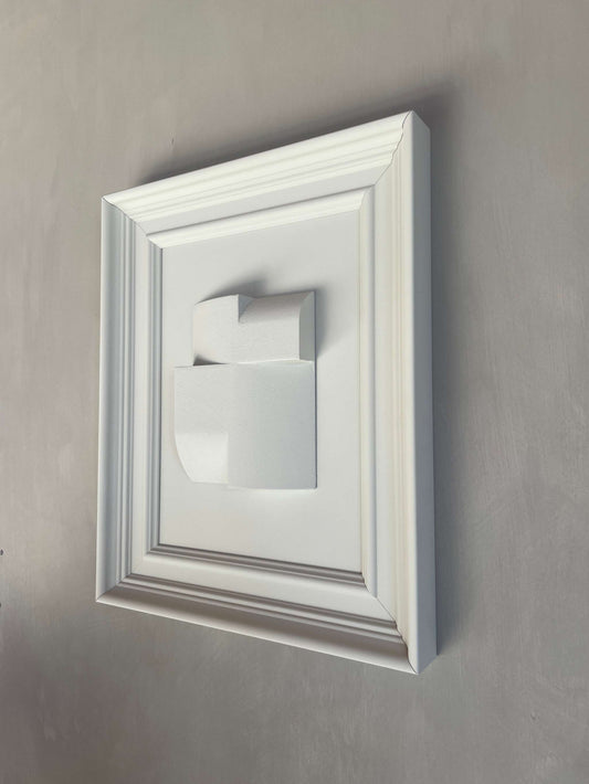 Vintage Frame Journey III with unique artwork by Edith Beurskens, featuring eco-friendly materials and sand texture finish.