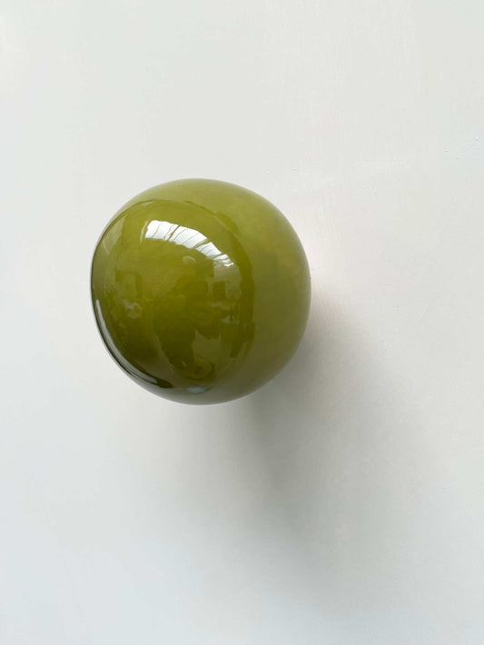 Set of 2 Pieces Ceramic Ball - Handcrafted Wall Sculpture