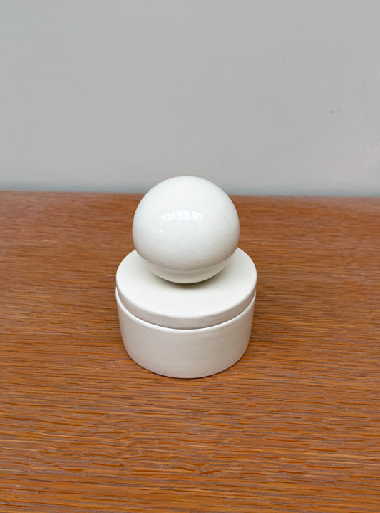 Ceramic box 'BOULE' • MEDIUM • Lace