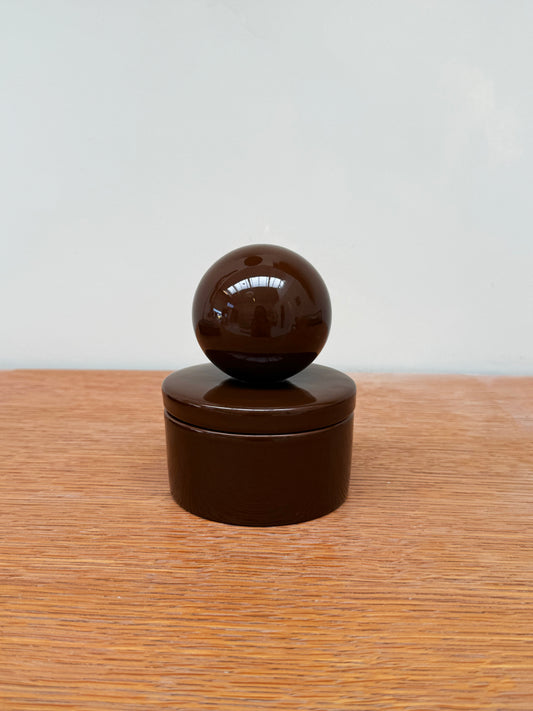 Ceramic box 'BOULE' • MEDIUM • Chocolat