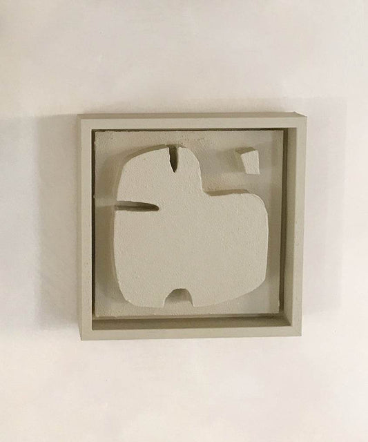 Eco-friendly wall art made from biodegradable PLA with sand texture and eco-paint.