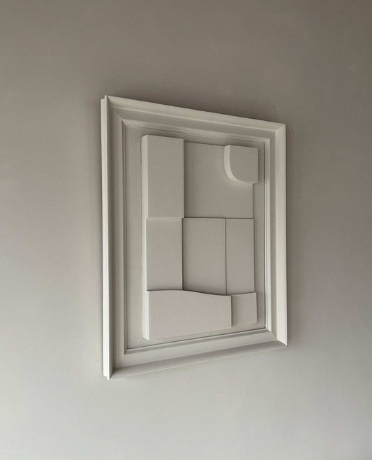 Vintage Frame Piscine by Edith Beurskens, shadow white, 65x55.5 cm, plant-based PLA.
