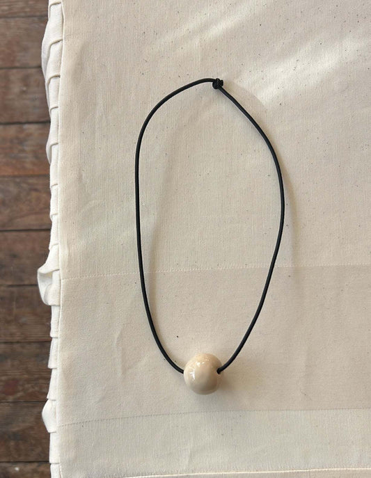 Necklace • Black cord • Custom color