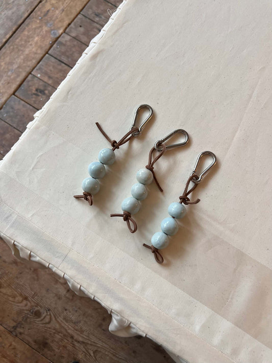 Keychain Boule • Brown cord • Custom Colors