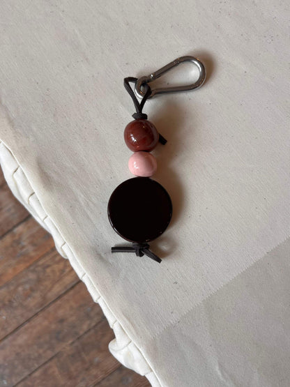 Keychain HAPPY • Eggplant