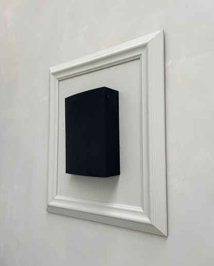 Vintage Frame Noell with anthracite artwork and shadow white frame, exclusive by Edith Beurskens, 77 x 66.5 cm.