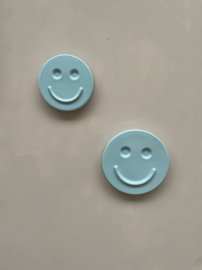 Sky Blue HAPPY ceramics - Iconic Handcrafted Artwork