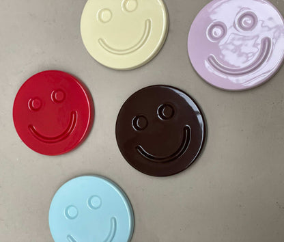 Sky Blue HAPPY ceramics - Iconic Handcrafted Artwork