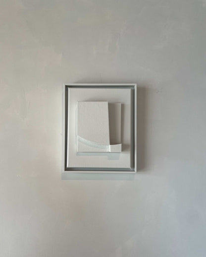 Framed artwork "Canvas Level" with shadow white frame on a canvas background, 31x25 cm size.