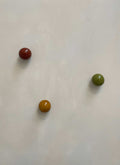 Ceramic Boules - set of 3 | Cognac, Rust Burgundy, Olive Green