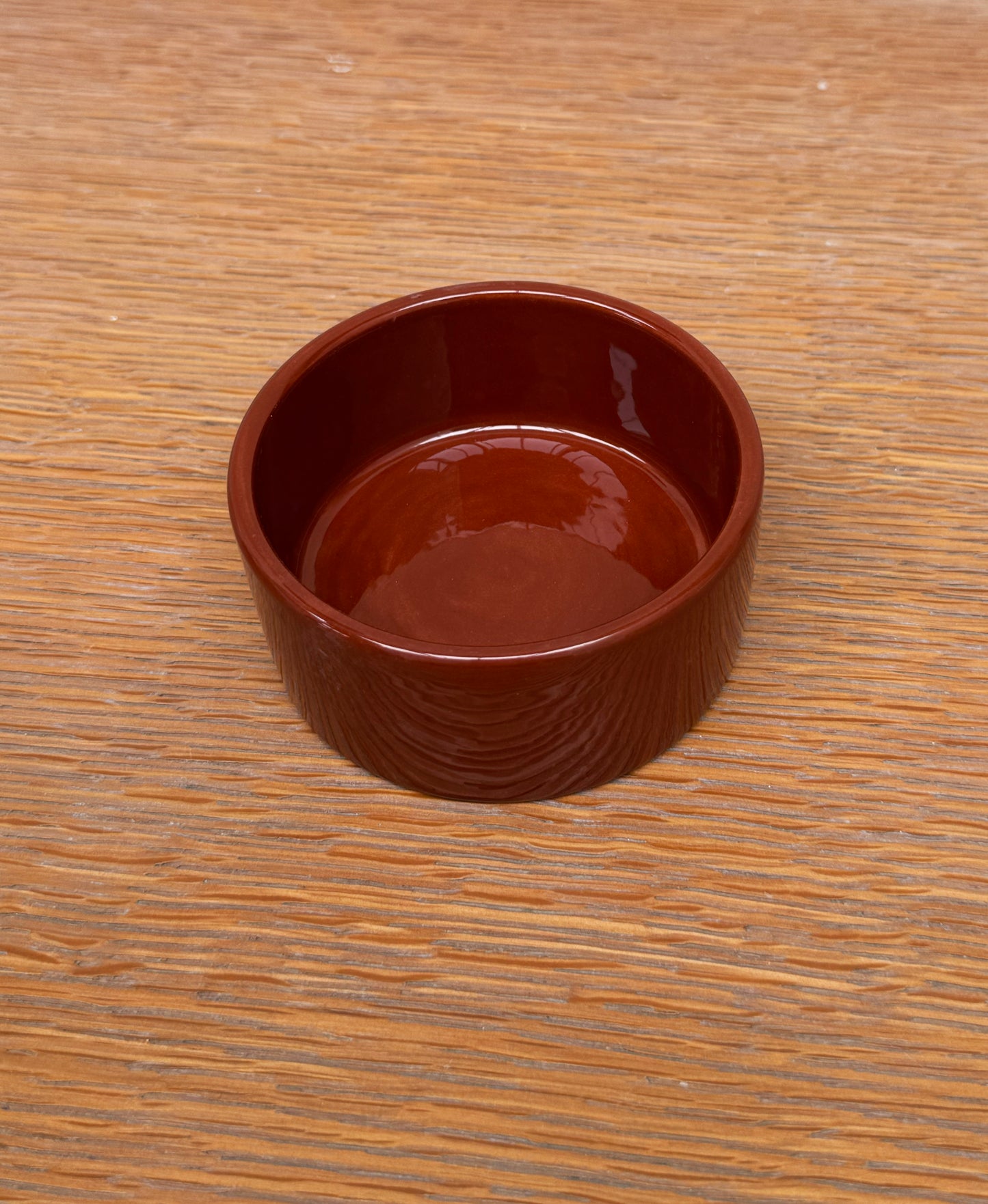 Ceramic box 'BOULE' • MEDIUM • Rust Burgundy
