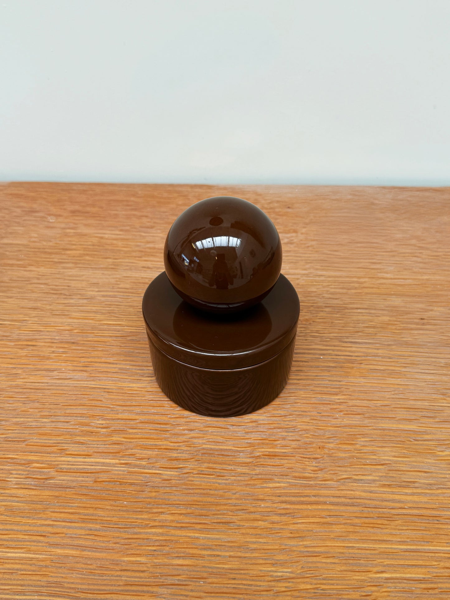 Ceramic box 'BOULE' • MEDIUM • Chocolat