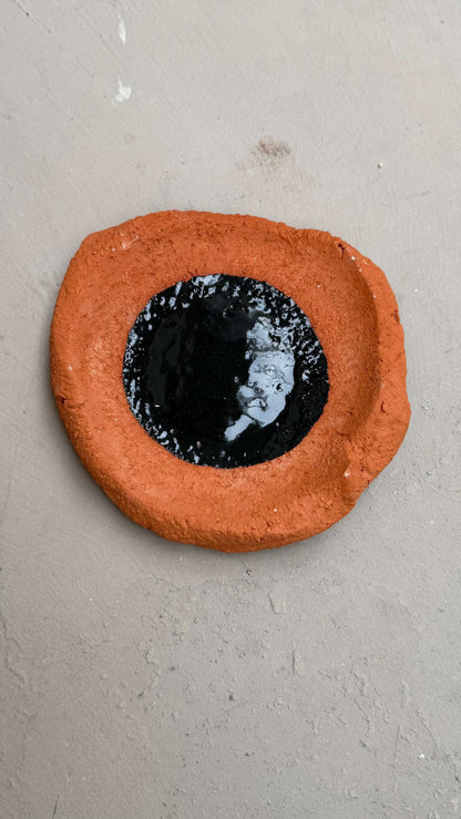 Terra Ceramic tray with Dot