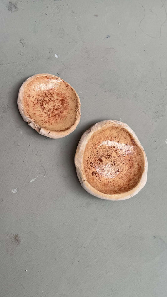 Ceramic Trays Duo with red effect