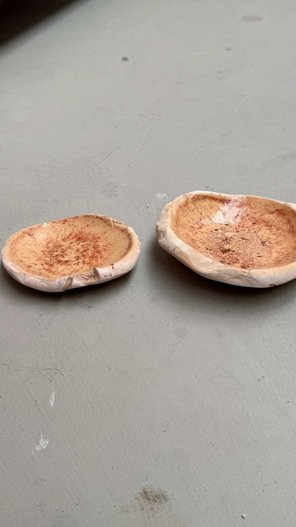 Ceramic Trays Duo with red effect