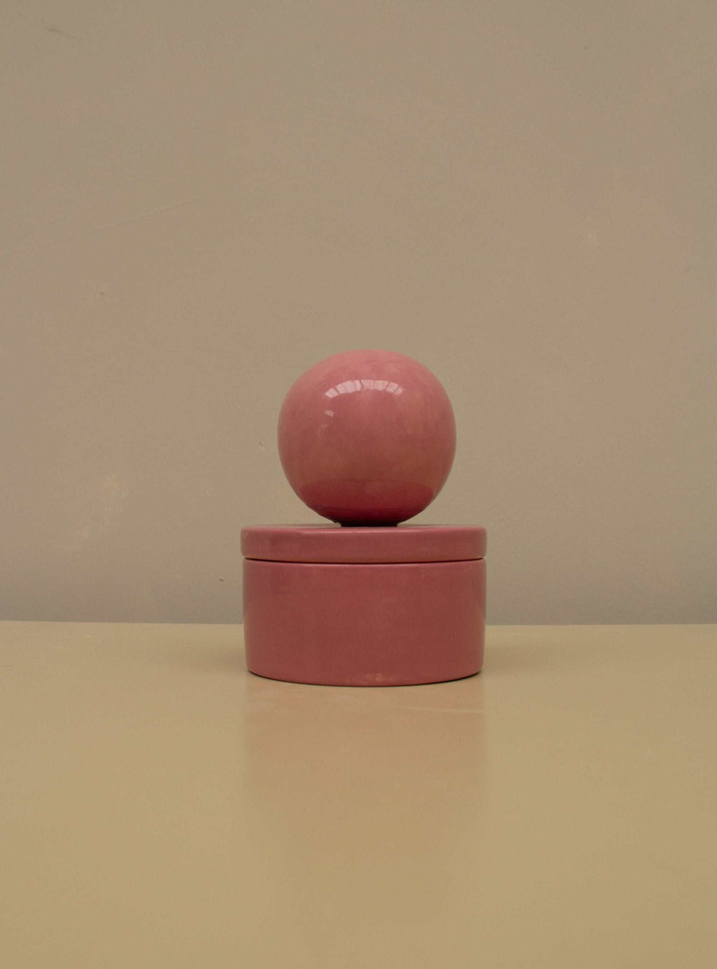 Ceramic box with ball MEDIUM Sorbet - Handmade Keepsake Box