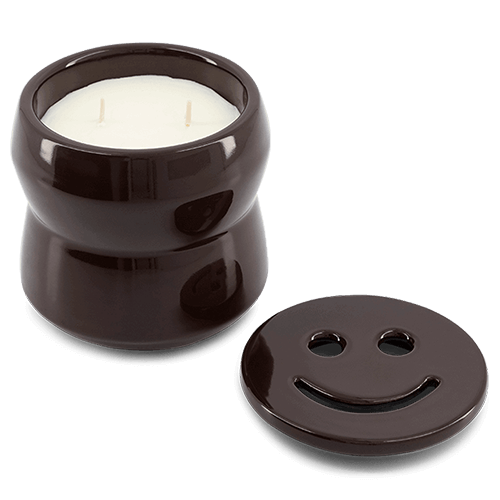 Shape 02.02 Aubergine - SCENTED CANDLE with natural refillable wax.