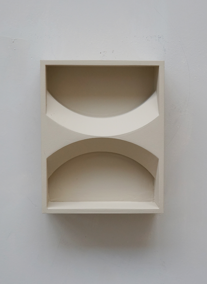 SUNSET - Yellow Cotton artwork with eco-paint and resin, featuring biodegradable PLA, 27x20 cm.