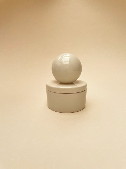 Ceramic box 'BOULE' • MEDIUM • Lace