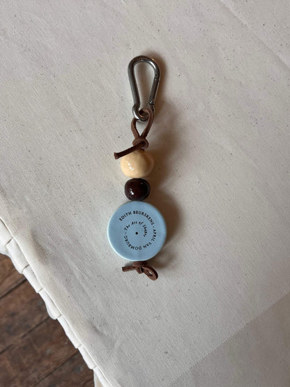 Keychain HAPPY • Ice blue