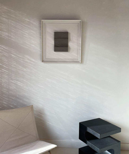 Vintage Frame 22.03 by Edith Beurskens, plant-based material with sand texture and eco-paint.