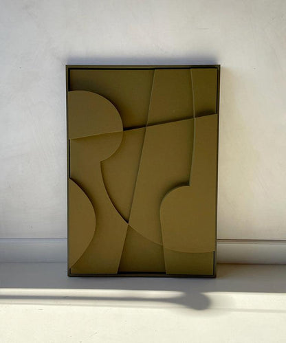 Hand-made art piece #21.11 Cos, PLA with sand texture and eco-paint, customizable colors, includes Certificate of Authenticity.