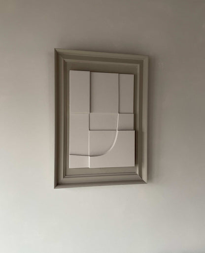 Vintage Frame Parc artwork with unique vintage frame, made from eco-friendly, plant-based PLA material, featuring coffee and shadow white colors, 70 x 50 cm size.