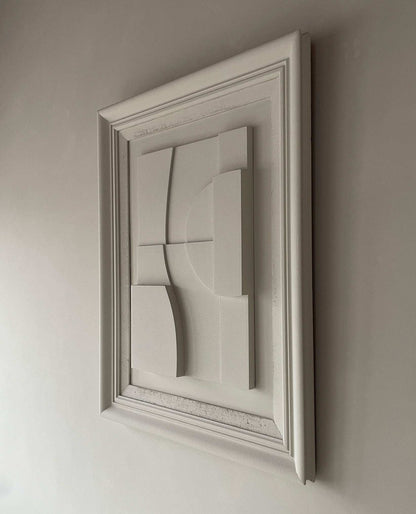 Vintage Frame Soleil artwork with eco-friendly materials, shadow white color, and unique vintage-inspired design.