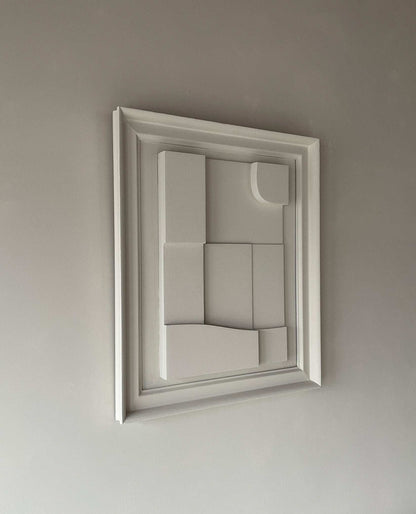 Vintage Frame Piscine by Edith Beurskens, shadow white, 65x55.5 cm, plant-based PLA.