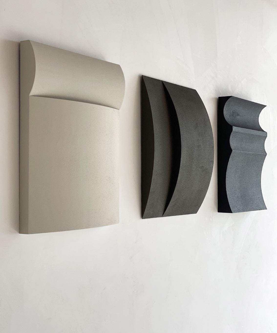 Hand-made 22.05 Erosian wall art, biodegradable PLA, sand texture, eco-painted.