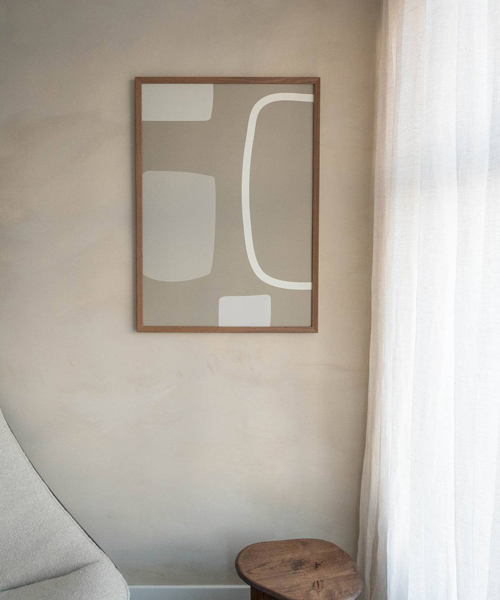 Art print on premium Hahnemühle paper with geometric motif, no frame included.