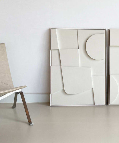 Hand-made 20.6 Parker artwork with geometric design made from biodegradable PLA, featuring sand texture and eco-paint.