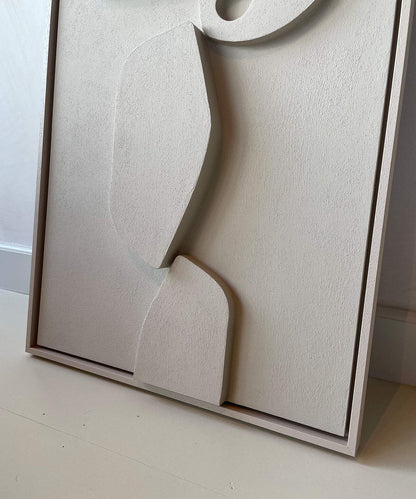 Art piece titled "#20.24 Joko" made of biodegradable PLA with sand texture and eco-paint finish.