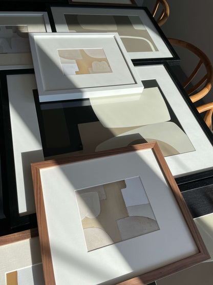 Boaz art print with abstract design on premium Hahnemühle paper, various sizes, no frame included.