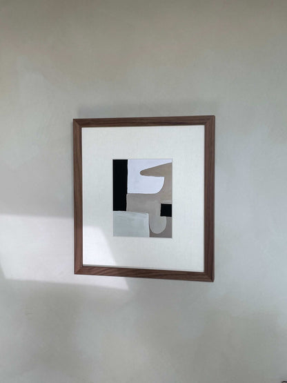 Art print on premium Hahnemühle paper with matte finish, featuring abstract design, unframed with 1 cm white border.