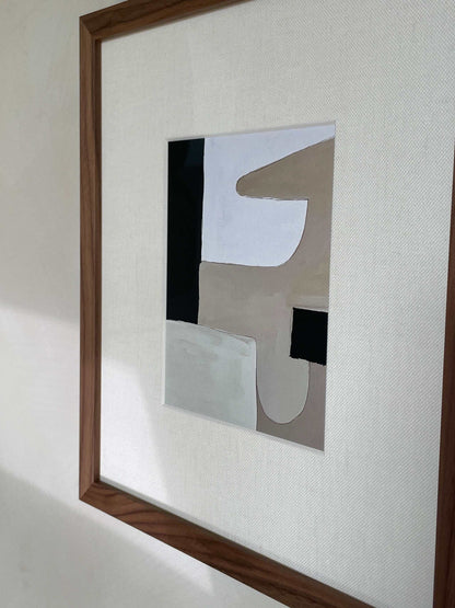 Art print 'Gisèle' with abstract design, printed on premium Hahnemühle paper, without frame.