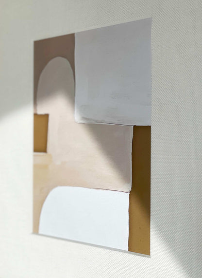 Abstract art print on high-quality Hahnemühle paper with a matte finish.