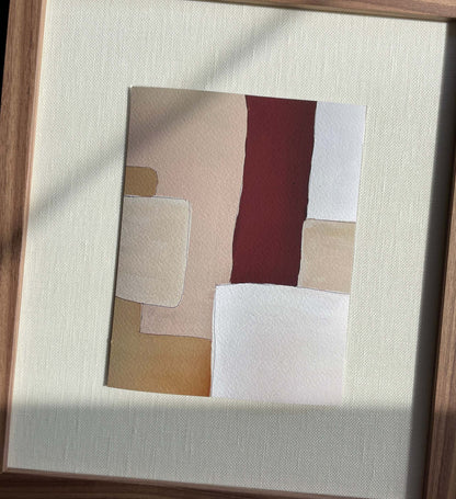 Lily art print on Hahnemühle paper with textured abstract design, no frame included.