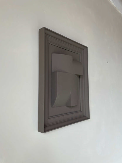 Vintage Frame Attic artwork by Edith Beurskens, made from biodegradable PLA, with a sand coating and Certificate of Authenticity.