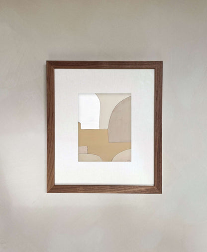 Loui Lee art print with high-quality matte paper and 1 cm white border, displayed in a wooden frame.
