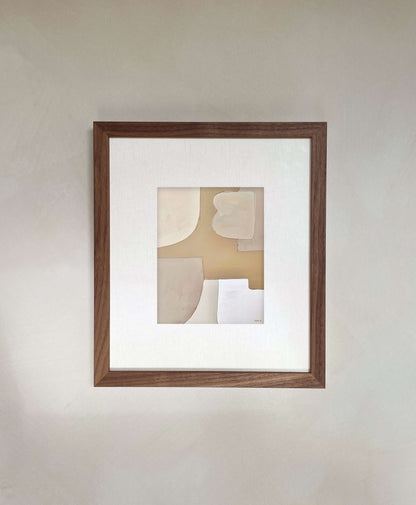 Oscar art print with a matte finish, premium Hahnemühle paper, featuring abstract shapes, no frame included.