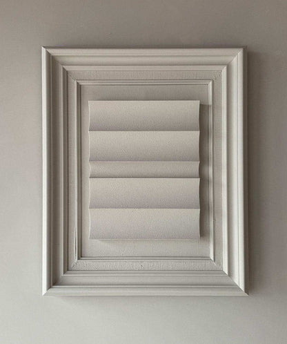 Vintage Frame Dunes II with shadow white textured artwork by Edith Beurskens, 45x55 cm.