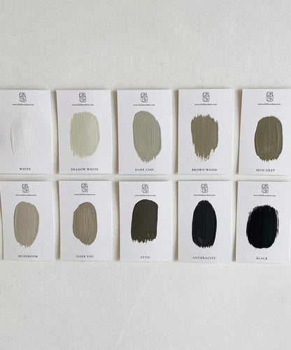 Color swatches for customizable '#20.6 Parker' artwork in various shades on white cards.