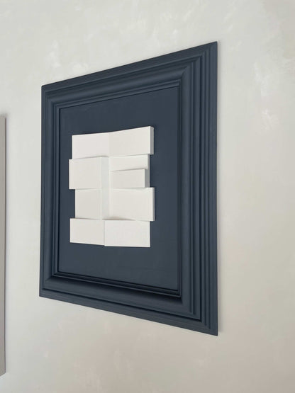 Vintage Frame Bowie artwork by Edith Beurskens featuring a unique combination with anthracite and shadow white colors.